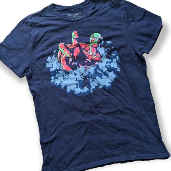 Attack on Titans Blue T-shirt Small/ medium - Picture 2 of 4